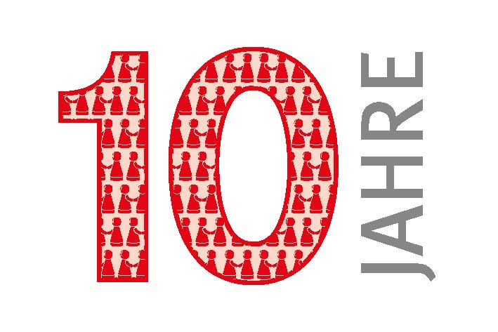 Logo 10 Jahre Förderkreis Klinikum Frankfurt Höchst