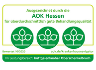 AOK-Zertifikat Oberschenkelbruch