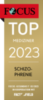 FOCUS-Siegel Top Mediziner Schizophrenie 2023