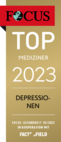 FOCUS-Siegel Top Mediziner Depressionen 2023