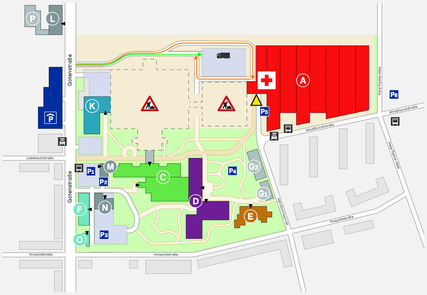 Campusplan Klinikum Frankfurt Höchst