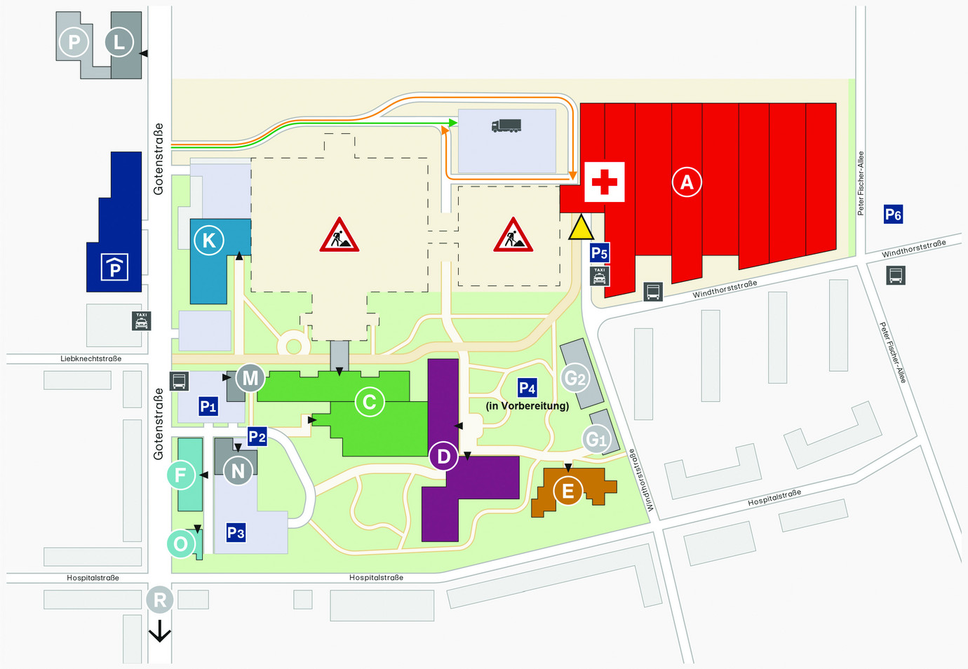 Campusplan Klinikum Frankfurt Höchst