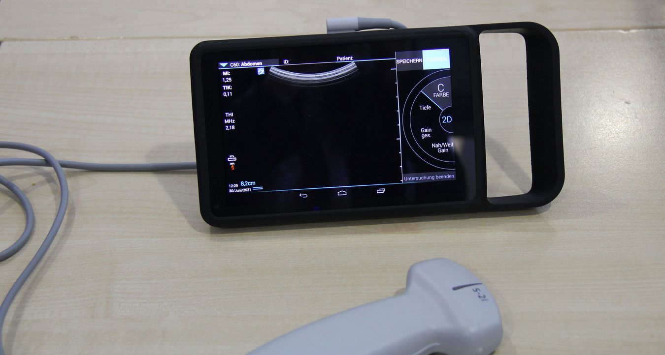 Tragbares Ultraschallgerät in Tabletgröße